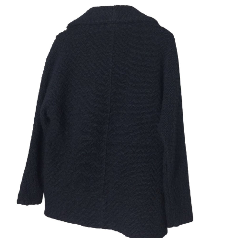 BB Dakota Women's Johnna Knit Cocoon Jacket Navy - Picture 12 of 14